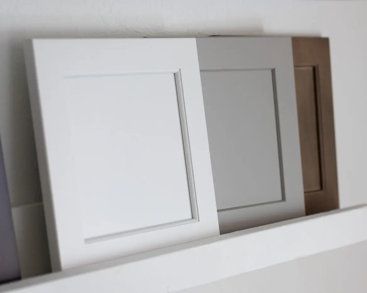 Three wood panel finishes to choose from.